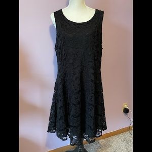 TORRID Size 22 Black Lace Sleeveless Dress
